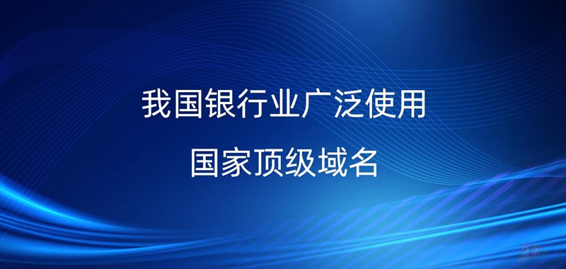 我国银行业广泛使用国家顶级域名
